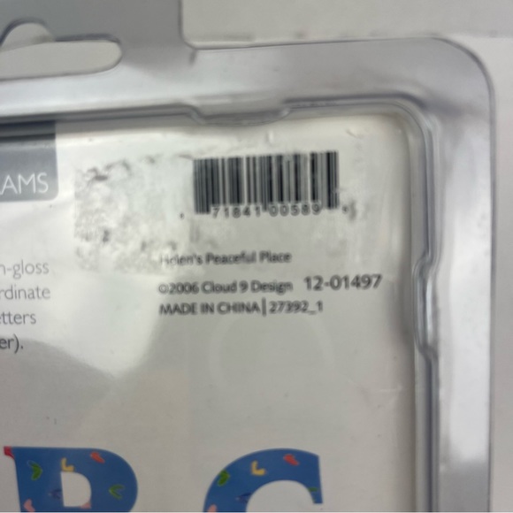 Dee’s Cottage Collection-blue floral Chipboad Monograms set-MIP - Picture 8 of 10